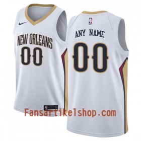 NBA New Orleans Pelicans Trikot Benutzerdefinierte Nike 2017-18 Weiß Swingman - Herren